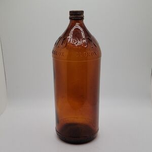 Clorox Amber Glass Bottle